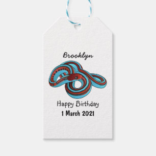 Étiquettes-cadeau San Francisco garter snake