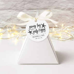 Étiquettes Cadeau Sandy Toes & Salty Kisses Destination Mariage