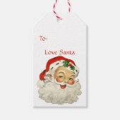 Étiquettes-cadeau Santa Claus à : De : Noël (Devant)