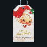 Étiquettes-cadeau Santa Claus Coit Christmas Cadeau Tags<br><div class="desc">Père Noël avec Joyeux Noël.</div>