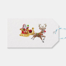 Santa Claus en traîneau