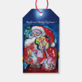 Étiquettes-cadeau SANTA CLAUS JOUER VIOLIN Noël (Dos)