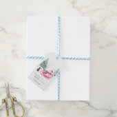 Étiquettes-cadeau Santa Claus, Sleigh, Penguin, Forêt (Avec de laficelle)