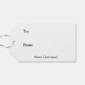 Étiquettes-cadeau Santa Clause souriant et agitant (Dos Horizontal)