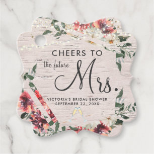 Étiquettes Cadeau Santé Fête des mariées Mariage Favor Tags