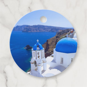 Étiquettes Cadeau Santorin