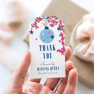 Étiquettes-cadeau Santorin Musical Bougainvillea nuptiale