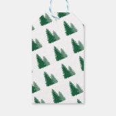 Étiquettes-cadeau sapin blanc de Noël minimal (Dos)