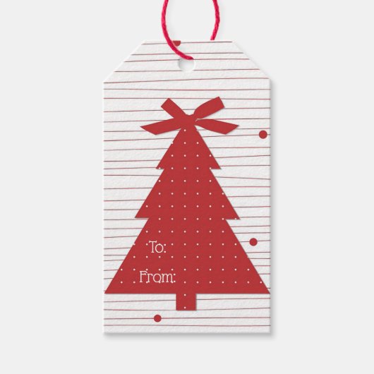 Étiquettes-cadeau Sapin de Noël (Devant)