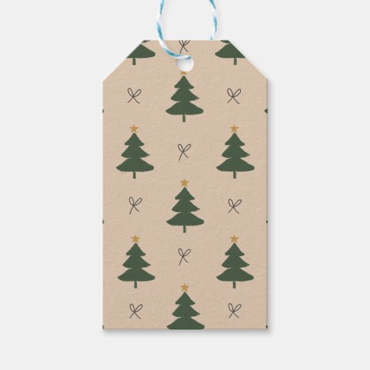 Étiquettes-cadeau Sapin de Noël (Devant)