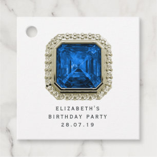 Étiquettes Cadeau Sapphire Septembre Birthstone