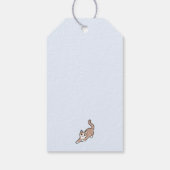 Étiquettes-cadeau Sauter Purr Jump : Conception de chat joueuse avec (Dos)