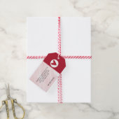 Étiquettes-cadeau 💖 Savon de la Saint-Valentin rose et rouge  (With Twine)