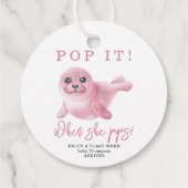 Étiquettes Cadeau Sceau rose - Pop it! Quand elle éclaire ! (Dos)