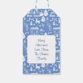 Étiquettes-cadeau Scène hivernale de Noël (Dos)