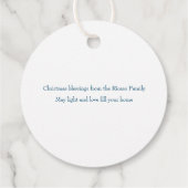 Étiquettes Cadeau Scène religieuse de la Nativité de Noël (Dos)