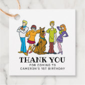 Étiquettes Cadeau Scooby-Doo et le Merci de Gang (Devant)