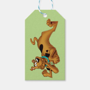 Étiquettes-cadeau Scooby-Doo se couchant