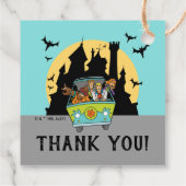 Étiquettes Cadeau Scooby-Doo Spooktacular Baby shower Merci (Dos)