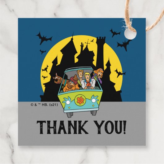 Étiquettes Cadeau Scooby-Doo Spooktacular Birthday Merci (Dos)