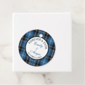 Étiquettes Cadeau Scottish Clarke Clark Tartan Mariage Enregistrer u (En situation)