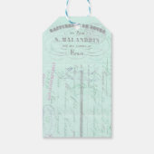 Étiquettes-cadeau Scrapbooking Kraft Papillon Floral Français (Dos)