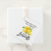 Étiquettes Cadeau Script de brosse moderne Lemons Limoncello (En situation)