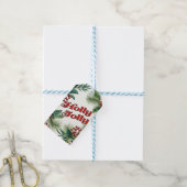 Étiquettes-cadeau Script de Noël Festive (Avec de laficelle)