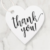 Étiquettes Cadeau Script de remerciement de fiançailles Rustic Kraft (Devant)