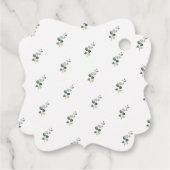 Étiquettes Cadeau Script de signature du Merci de grignons bleu fonc (Dos)