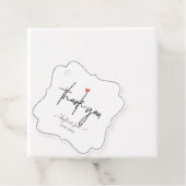 Étiquettes Cadeau Script de signature Merci cardiaque PixDezines (En situation)