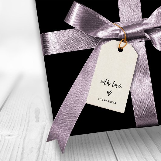Étiquettes-cadeau Script décontract