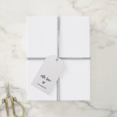 Étiquettes-cadeau Script décontract (Avec de la ficelle)