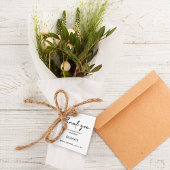 Étiquettes Cadeau Script élégant | Balise Favor du Merci de Fête des