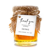 Étiquettes Cadeau Script élégant | Balise Favor du Merci de Fête des