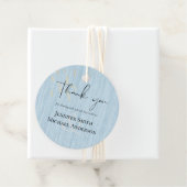 Étiquettes Cadeau Script Mariage d'or bleu Dusty Budget (En situation)