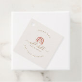 Étiquettes Cadeau Script moderne simple Abstrait Rainbow tendance (En situation)