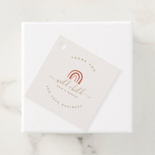 Étiquettes Cadeau Script moderne simple Abstrait Rainbow tendance (En situation)