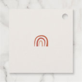 Étiquettes Cadeau Script moderne simple Abstrait Rainbow tendance (Dos)