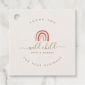 Étiquettes Cadeau Script moderne simple Abstrait Rainbow tendance (Devant)