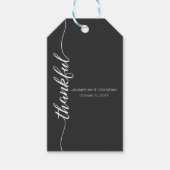 Étiquettes-cadeau Script moderne simple Mariage Couple de remercieme (Devant)