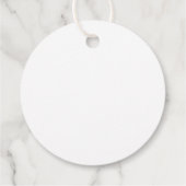 Étiquettes Cadeau Script noir coeurs blanc Mariage cadeau (Dos)