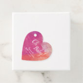 Étiquettes Cadeau Script Oh Baby ! Aquarelle rose Douche bébé (En situation)