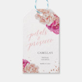 Étiquettes-cadeau Script Petits Fleurs et Prosecco Fleurs Florales R (Devant)