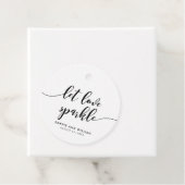 Étiquettes Cadeau Script Relax Laisser Amour Sparkle Mariage (En situation)
