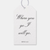 Étiquettes-cadeau Scripture Wedding Centerpiece, Bridal Shower Decor (Dos)