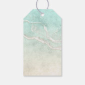 Étiquettes-cadeau Sea Foam Beach Wedding Starfish ID837 (Dos)