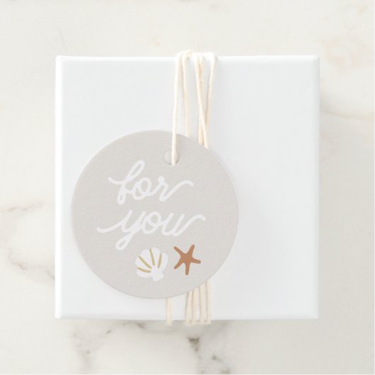 Étiquettes Cadeau Seashell Beach Starfish Pour Vous Favoriser (En situation)
