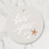 Étiquettes Cadeau Seashell Beach Starfish Pour Vous Favoriser (Devant)