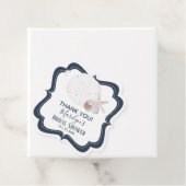 Étiquettes Cadeau Seashells Beach Wedding (En situation)